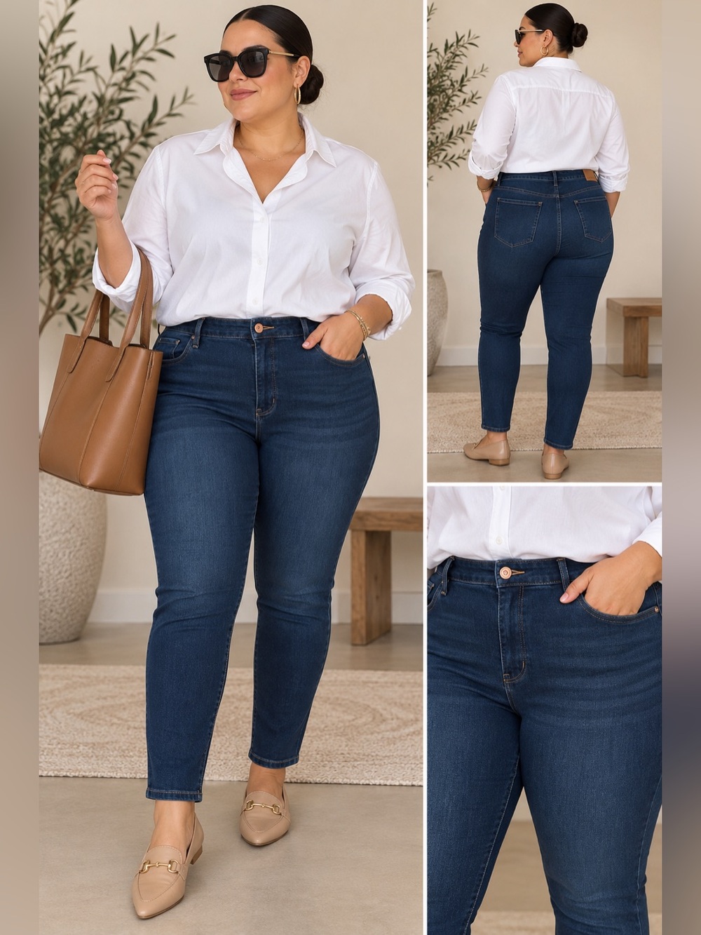 American Eagle | Dark Wash Jegging Jeans High Rise Stretch - Size 20 Short